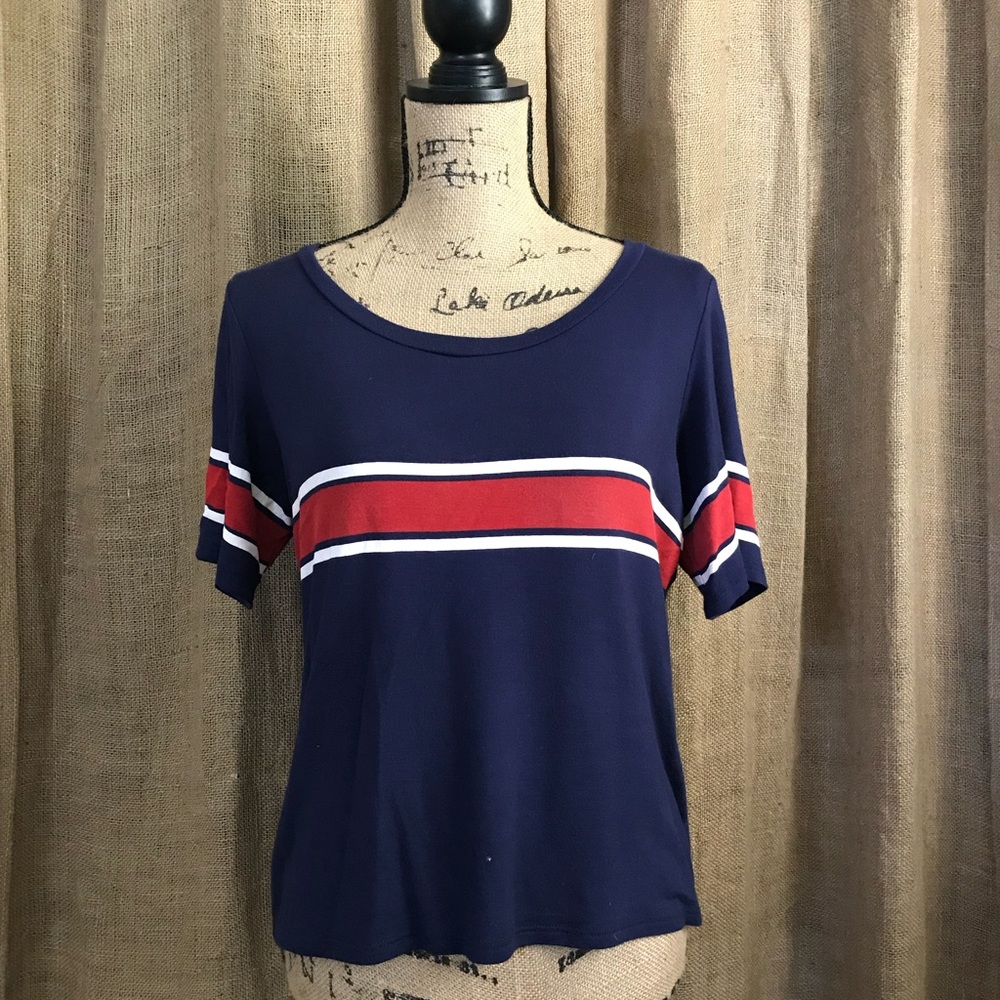 Comfy Blue Striped Tee